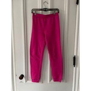 Hanes bright pink girls sweatpants L 10-12
